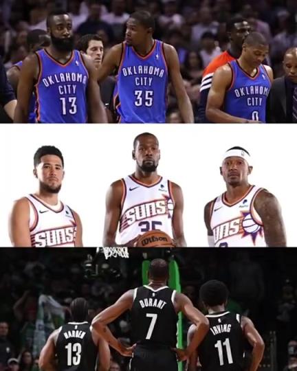 太陽三巨頭徹底失??？美媒：杜蘭特的三巨頭球隊(duì)總是一樣的結(jié)局？